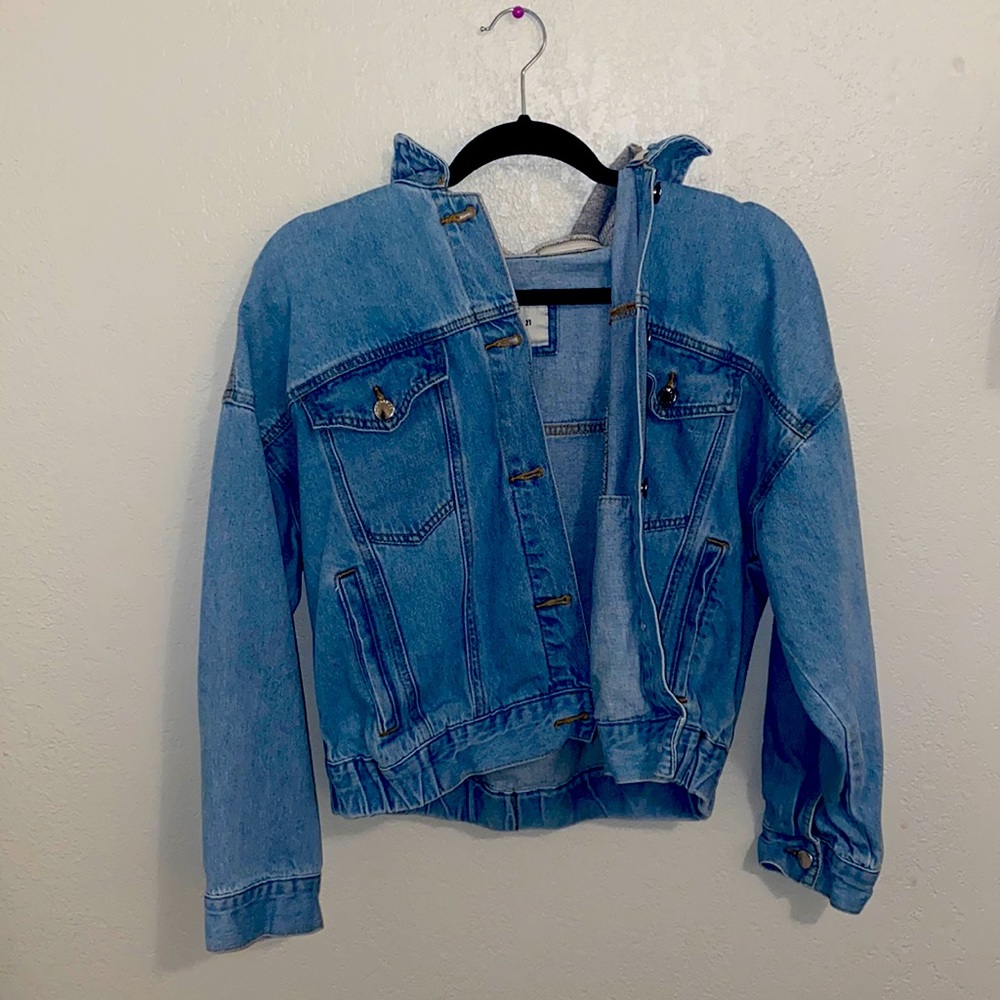 Women’s Jean Jacket with hoodie